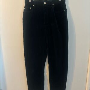 165J Liz Claiborne Women's green velvet Straight Leg Pants